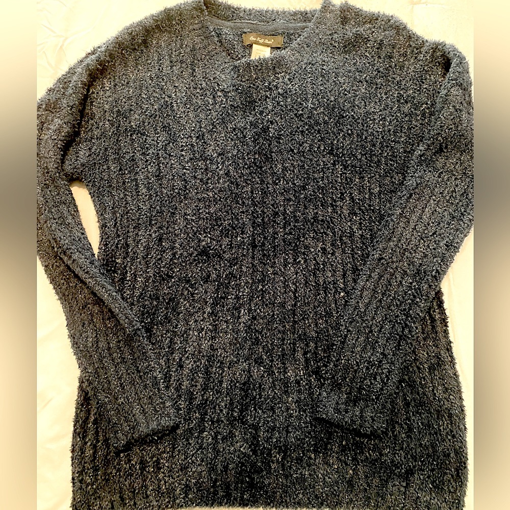 Fuzzy Navy Blue Sweater